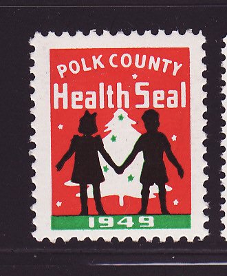 1949 Polk County Health Association TB Charity Seal 