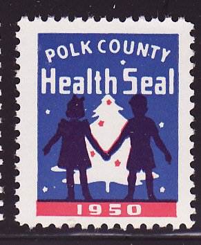 1950 Polk County Health Association TB Charity Seal 
