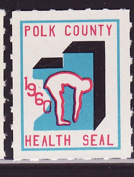1960 Polk County Health Association TB Charity Seal 