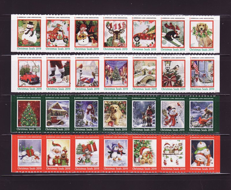  2019 U.S. Test Design Christmas Seal Collection, As Required 