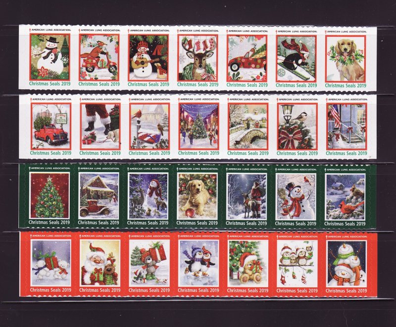  2019 U.S. Test Design Christmas TB Seal Collection, As Required 