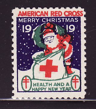 1919-2, WX25, 1919 American Red Cross Christmas Seal - Type 2