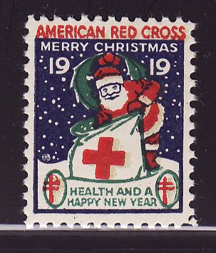 1919-1.2, WX24b, 1919 American Red Cross Christmas Seal - Type I