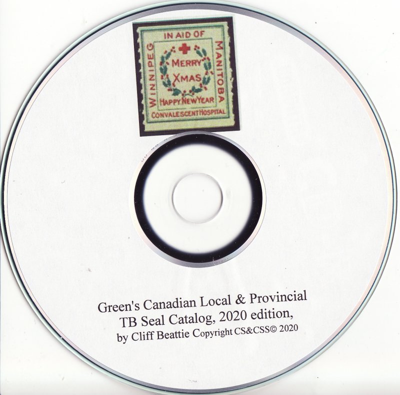 Green's Catalog, Canada Local TB Charity Seals, 2020 ed., CD