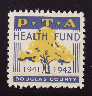 2.504, 1941 Douglas County PTA TB Charity Seal 