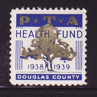 2.501, 1938 Douglas County PTA TB Charity Seal 