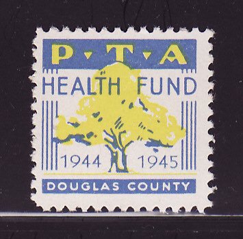 2.507, 1944 Douglas County PTA TB Charity Seal 