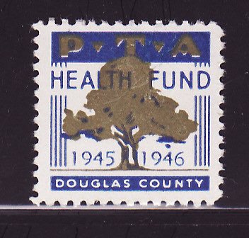 2.508, 1945 Douglas County PTA TB Charity Seal 