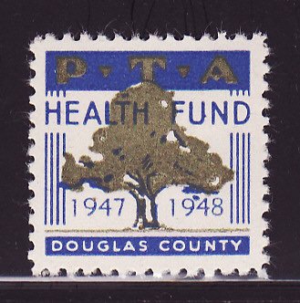 2.510, 1947 Douglas County PTA TB Charity Seal 