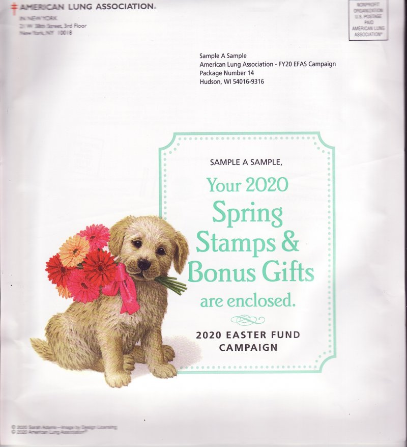   120-S1.7pac 2020 ALA National U.S. Spring Seal Easter Fund Packet