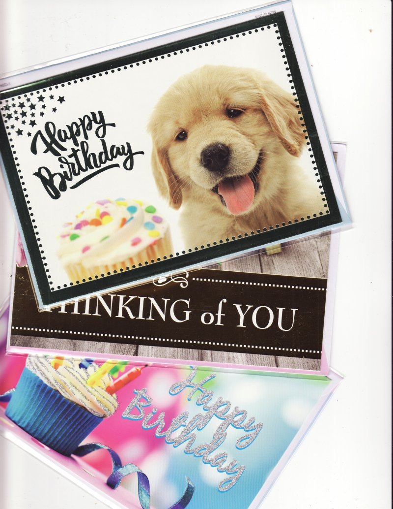 2020 ALA Greeting Cards - 2 Happy Birthday & 1 Thinking of You