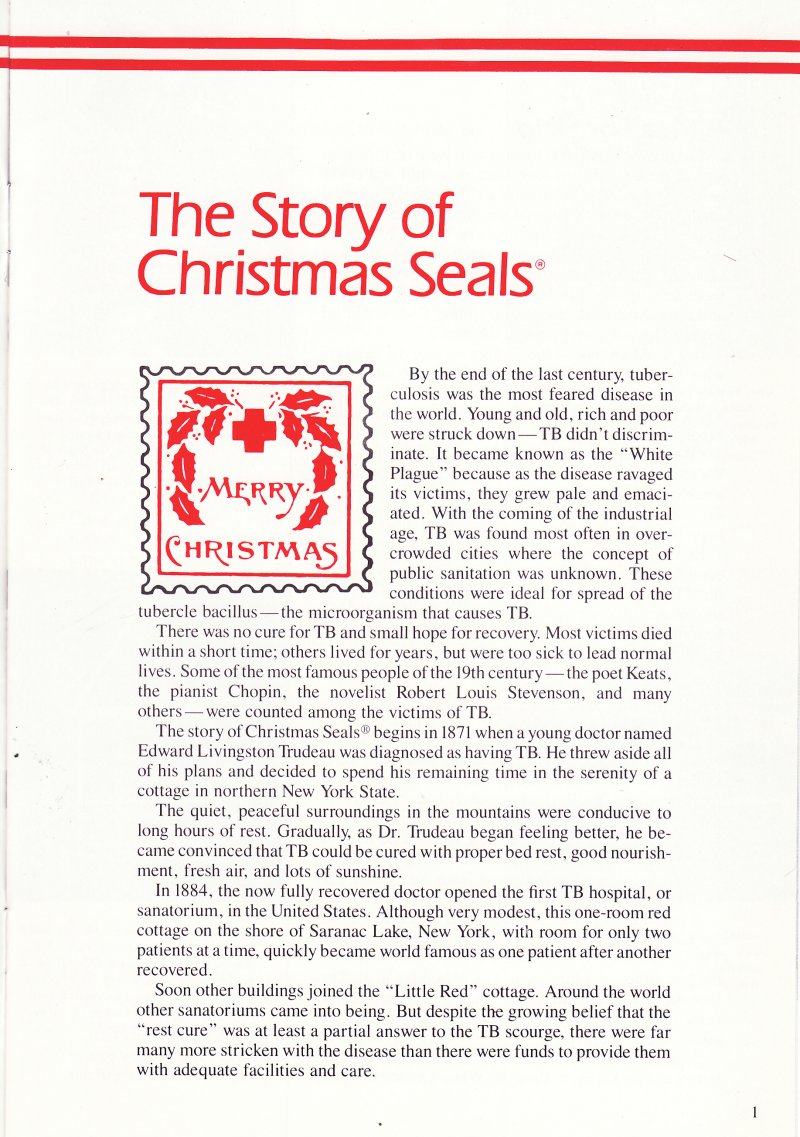 The Story of Christmas Seals, pg 1