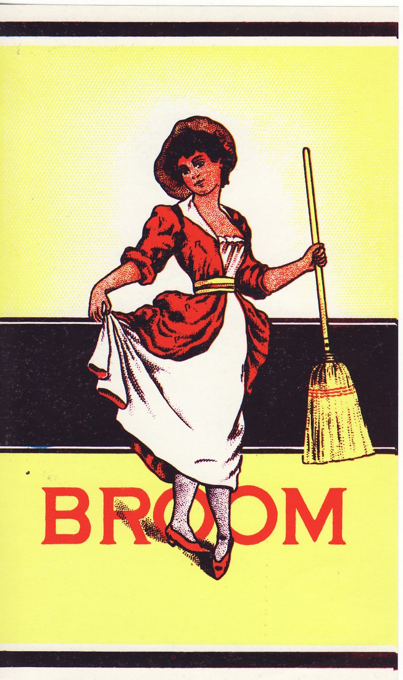 Lady with Broom - Broom Label
