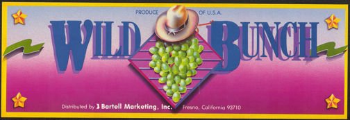 Wild Bunch Grape Crate Label 