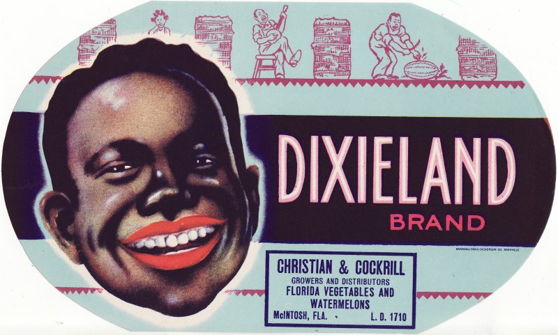 Dixieland Brand Florida Watermelon Crate Label