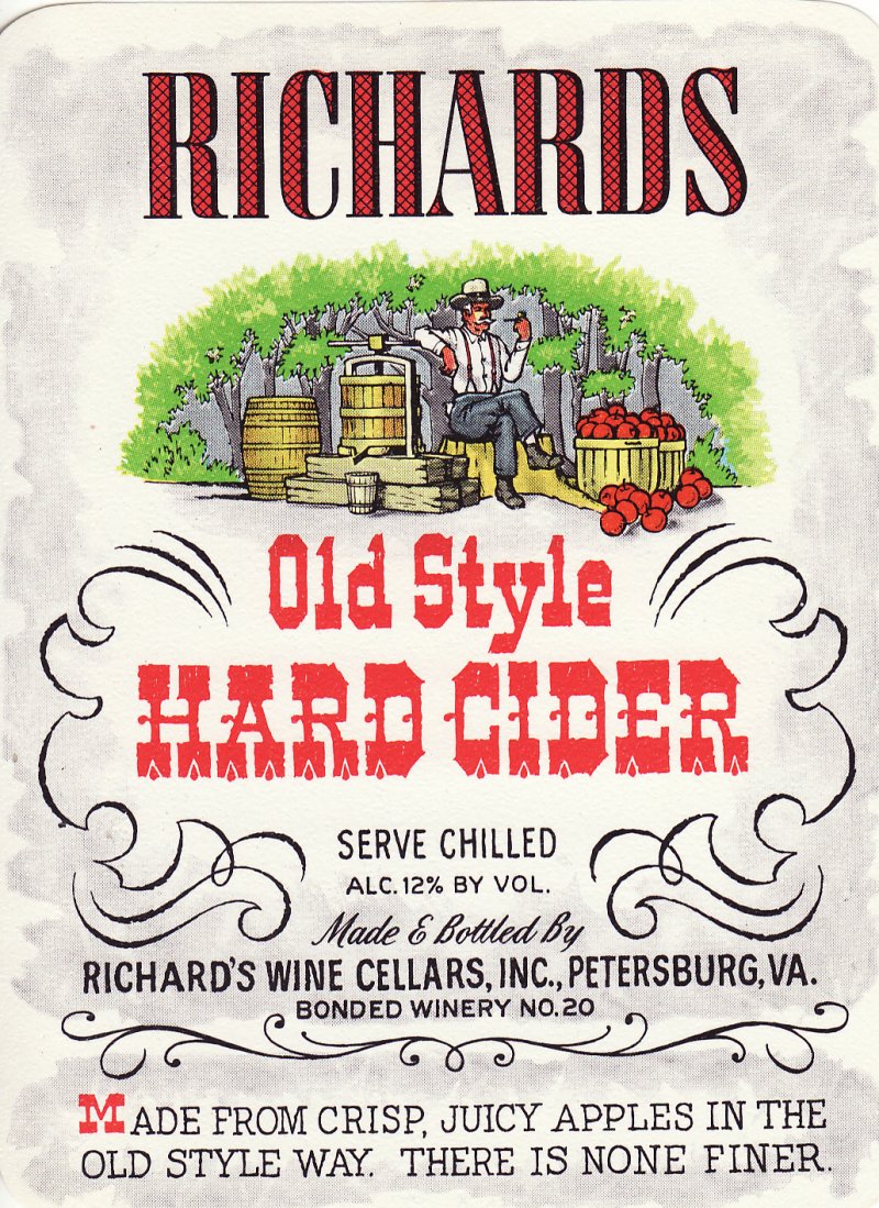 Richard's Brand Old Style Hard Cider Label