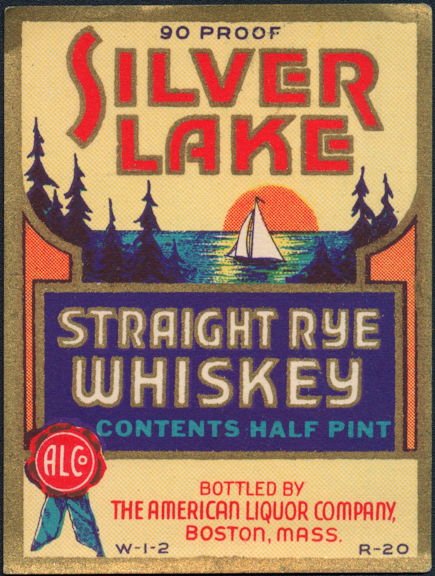 Silver Lake Straight Rye Whiskey Label