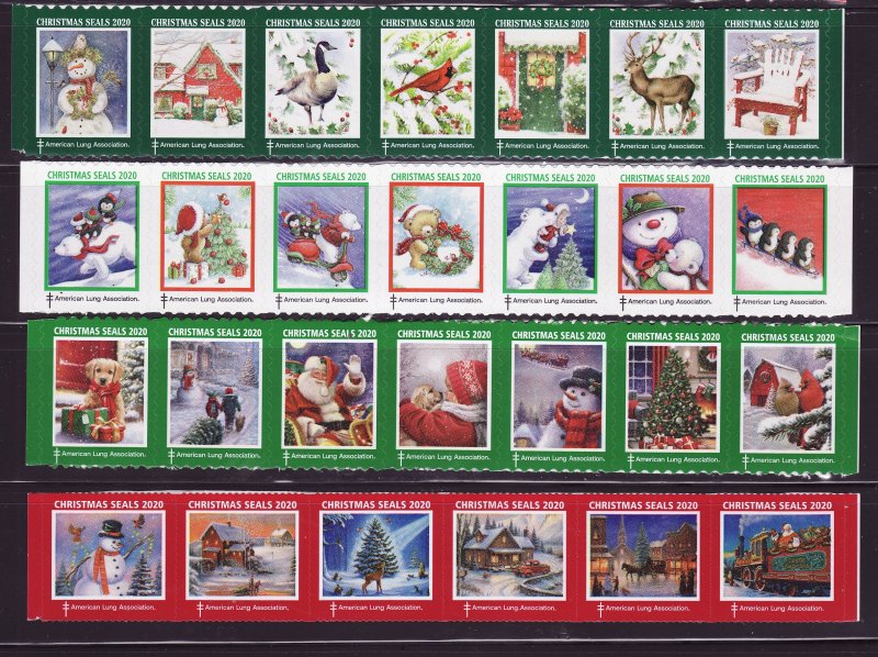  2020 U.S. Test Design Christmas Seal Collection, As Required 
