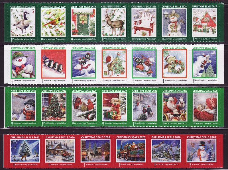  2020 U.S. Test Design Christmas Seal Collection, As Required 