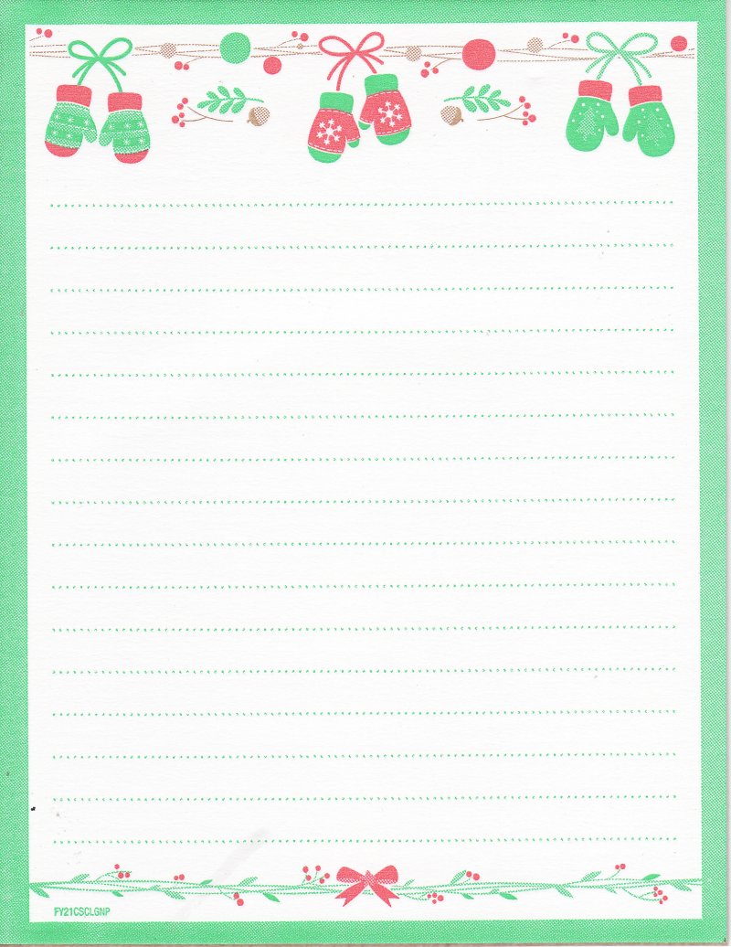 NP120-1, 2020 ALA U.S. Christmas Seals Themed Memo Pad, FY21CSCLGNP