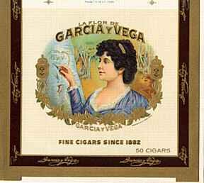 Garcia y Vega Inner Cigar Box Label