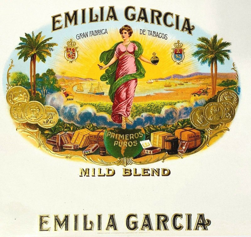 Emilia Garcia Inner Cigar Box Label