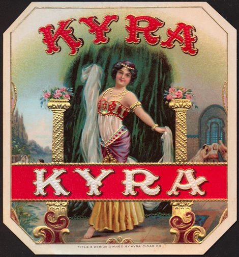KYRA Vintage Outer Cigar Box Label