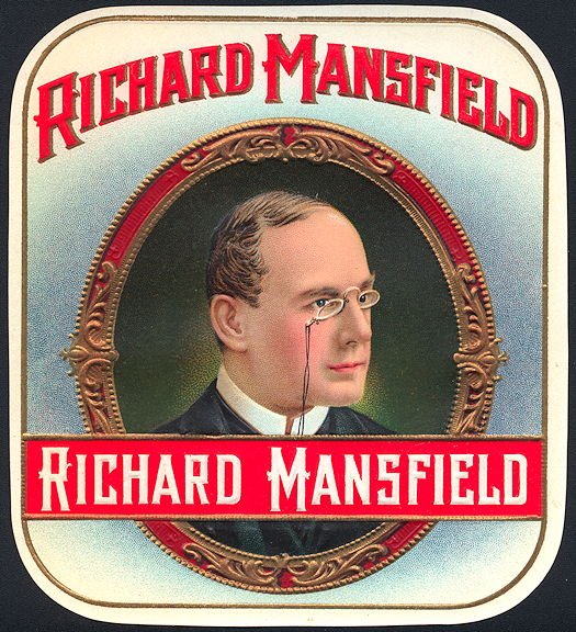 Richard Mansfield Outer Cigar Box Label