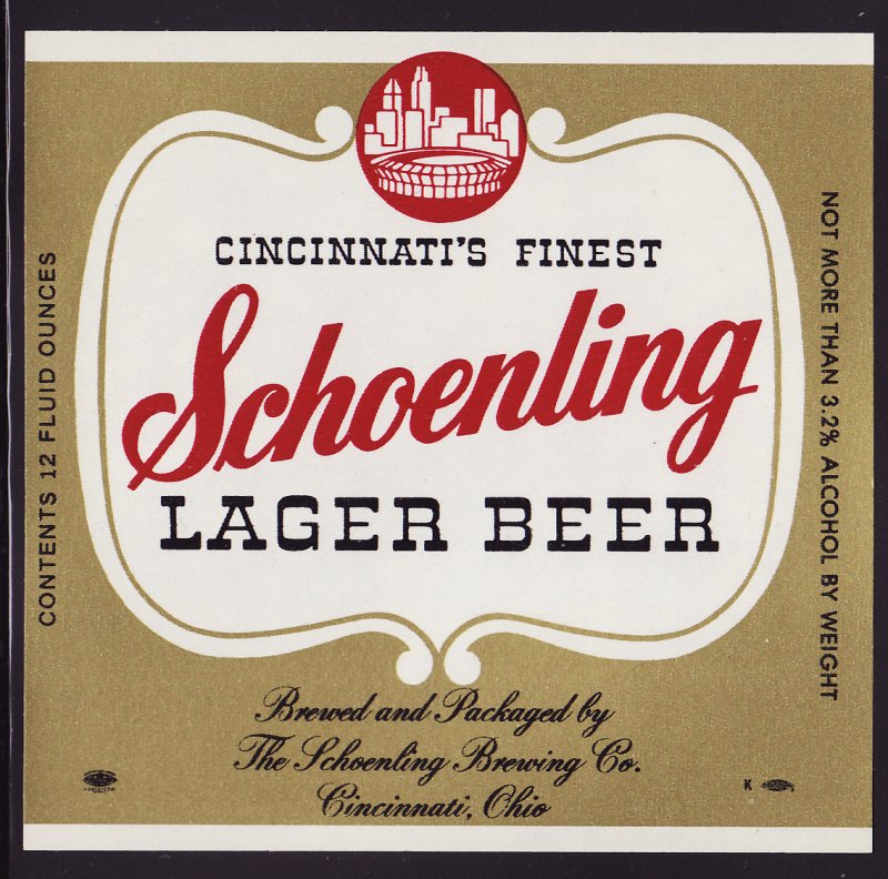 Schoenling Lager Beer Label 