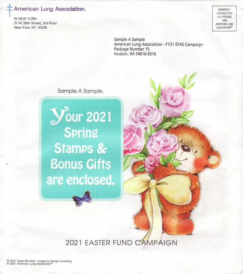      121-1.2pac, 2021 ALA National Design U.S. Christmas Seal Packet