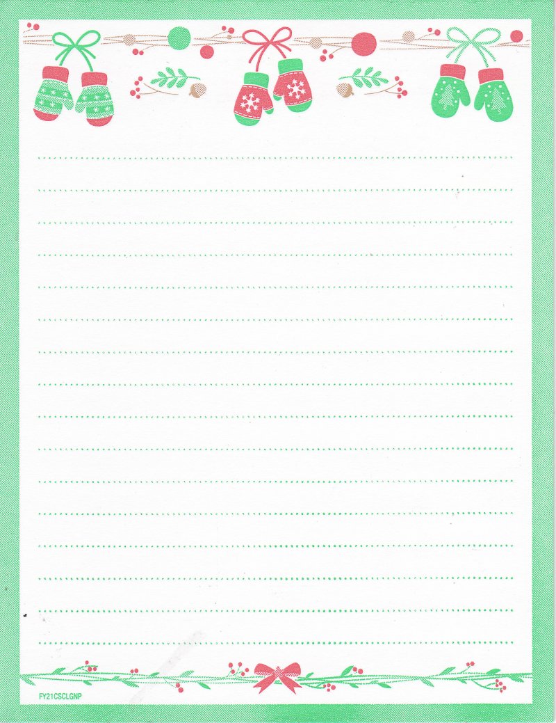 NP120-1, 2020 ALA U.S. Christmas Seals Themed Notepad, FY21CSCLGNP