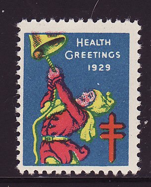 29-1, WX49, 1929 U.S. National Christmas Seals, VBG, perf 12-1/2, F