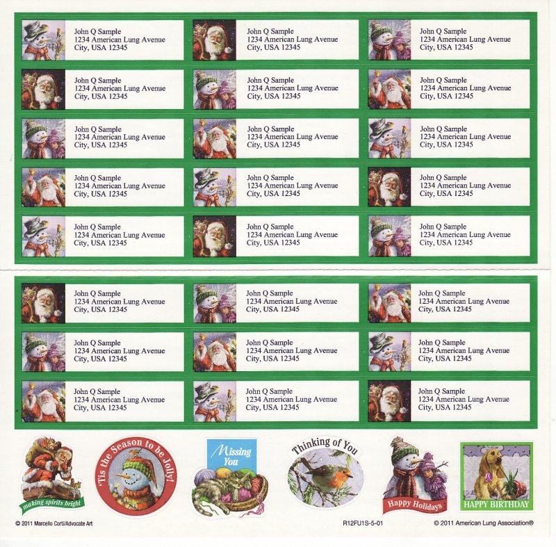 111-1.6x3, 2011 ALA Greeting Stickers & Address Labels, R12FU1S-5-01