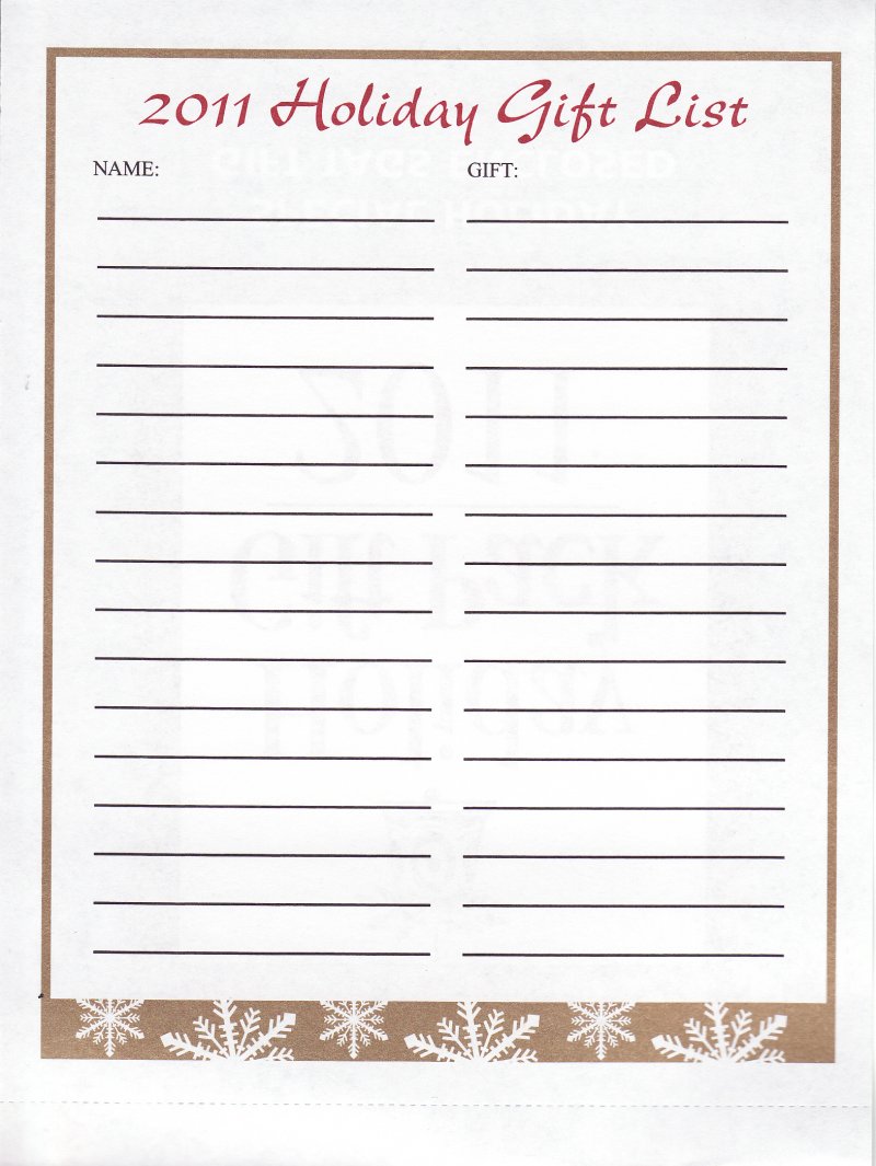 111-T1.9x1, 2011 ALA U.S. Test Design Christmas Seal Gift Tag Booklet, GenGPFY12, Holiday Gift List