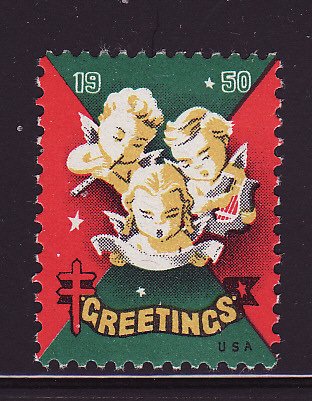 50-1, WX150, 1950 U.S. Christmas Seals, perf. 12 1/2 x 12