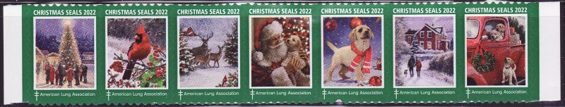 Image 1 of 121-1, 2021 U.S. National Design Christmas TB Seals, As Required 