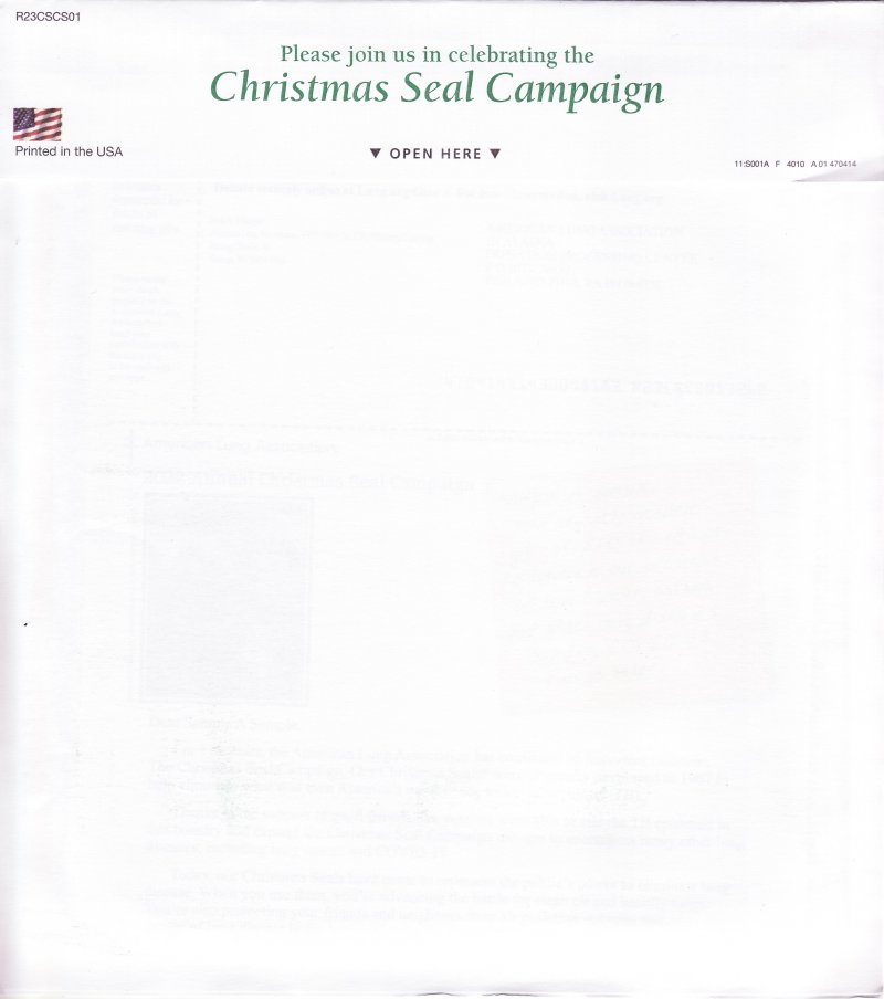 121-1.16pac, 2022 ALA U.S. National Design Christmas Seal Packet, reverse of packet