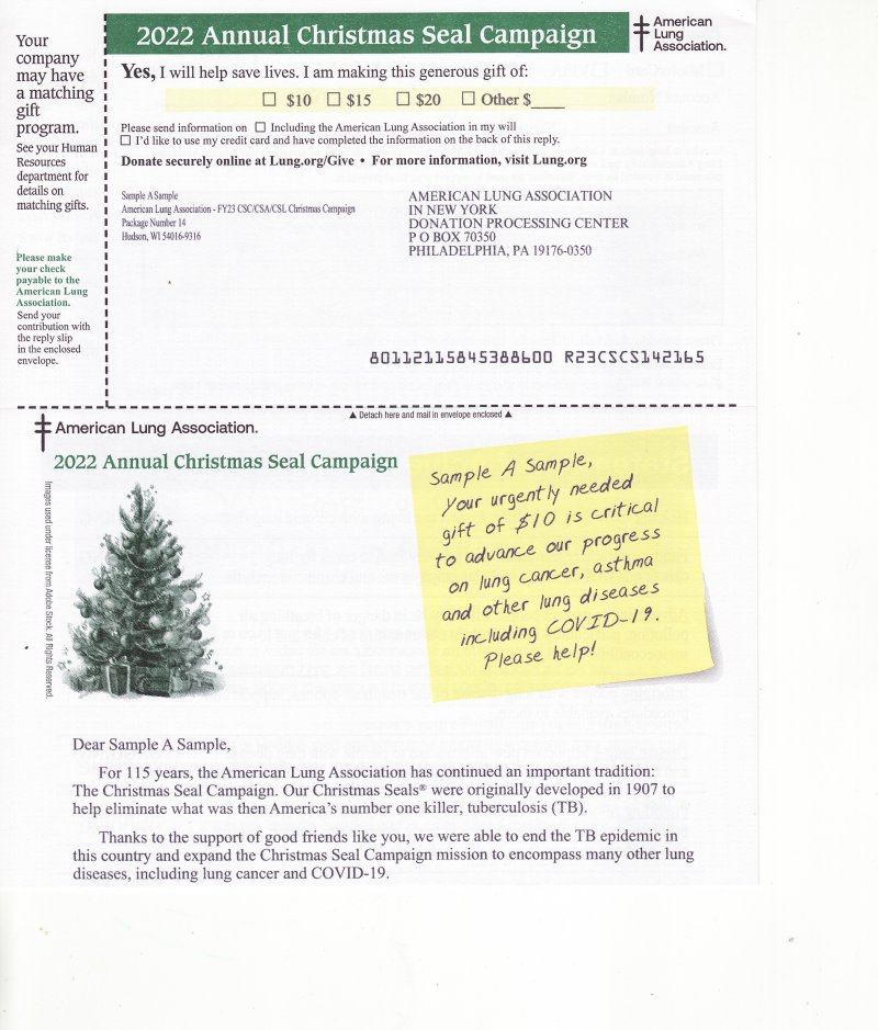 ACL122-T3.7, 2022 ALA Annual Christmas Campaign Letter