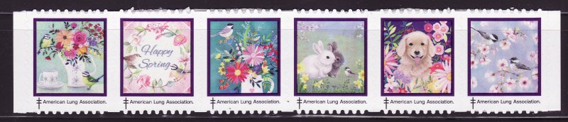 122-ST2, 2022 ALA Test Design U.S. Spring TB Charity Seals, As Required