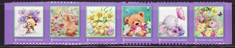 122-ST3, 2022 ALA Test Design U.S. Spring TB Charity Seals, As Required