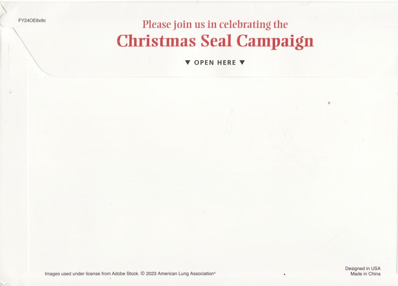 123-1.0pac, 2023 ALA National Design U.S. Christmas Seal Annual Packet