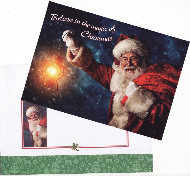 1 of 3 ALA Christmas Cards with envelope included in 123-1.0pac, 2023 ALA National Design U.S. Christmas Seal Annual Packet