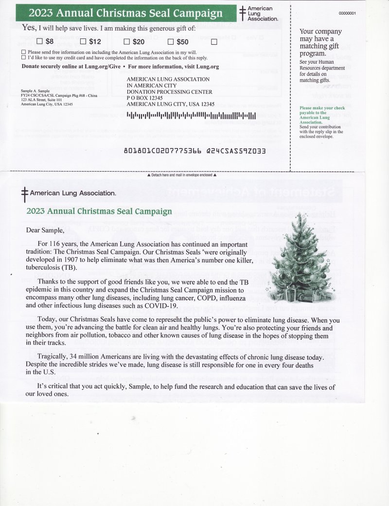 ACL123-1.0, 2023 ALA Christmas Seal Annual Campaign Letter FY24LTR6x9
