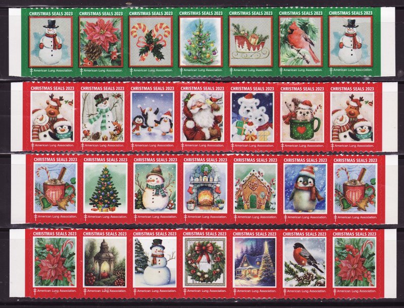  2023 ALA National & Test Design U.S. Christmas Seal Collection, As Required