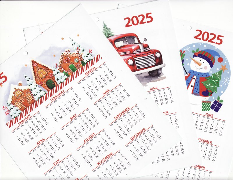 2025 ALA U.S. Christmas Seal Themed Calendar Collection