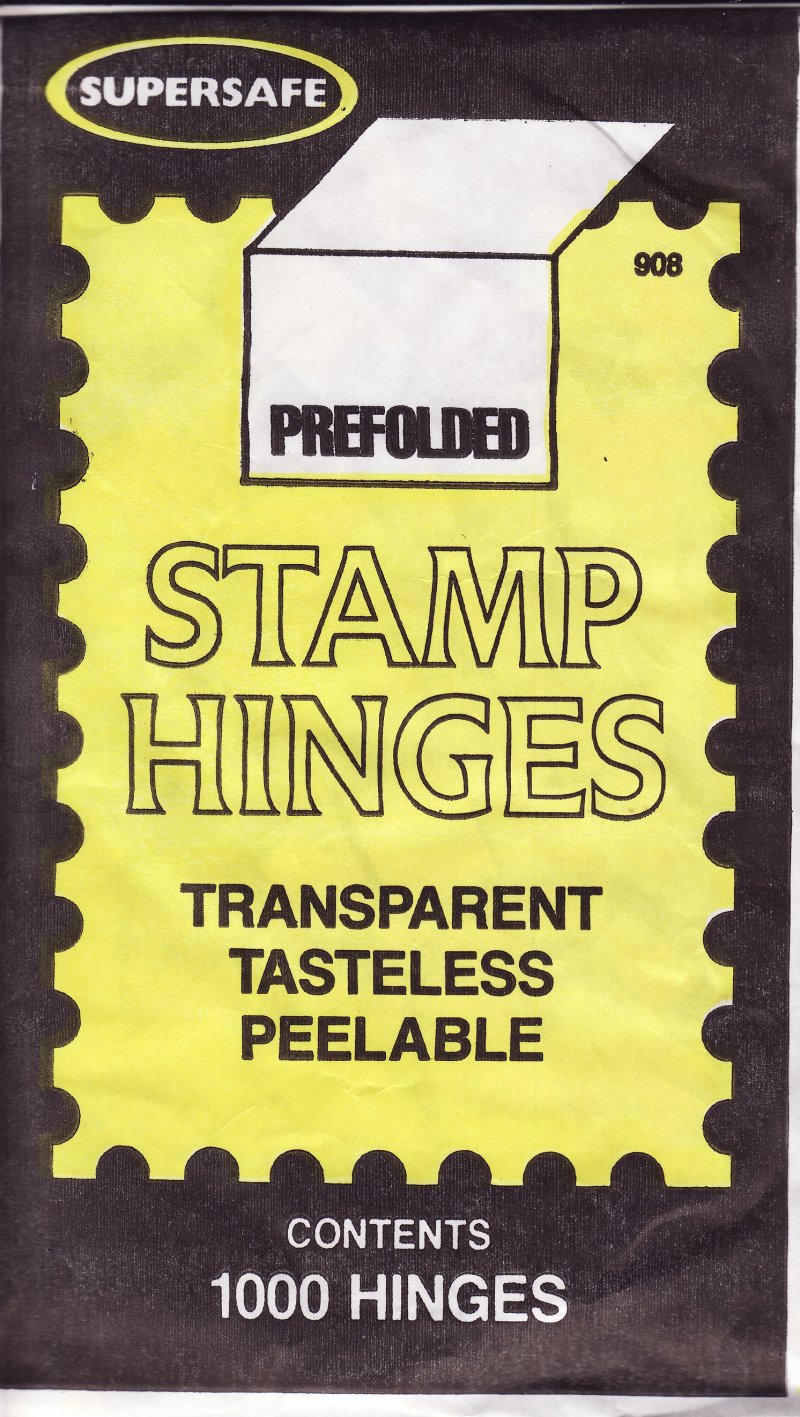  Supersafe Prefolded Stamp Hinges, 1,000 hinges