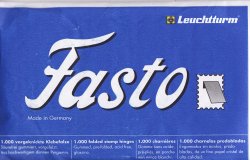  Fasto Prefolded Stamp Hinges, 1,000 hinges