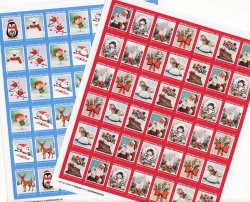  2025 ALA Test Design U.S. Christmas Seals Sheet Collection 