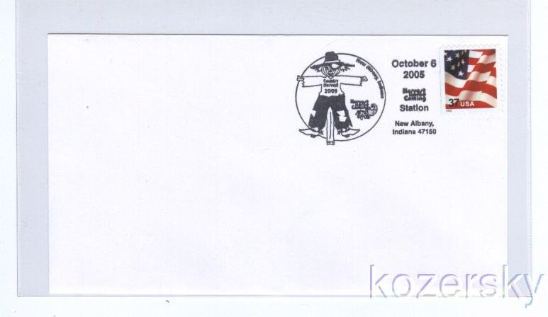 Scarecrow Topical Pictorial Postmark Cancel