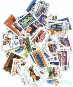 Autos on Stamps, Topical Stamp Packet, 300 different stamps